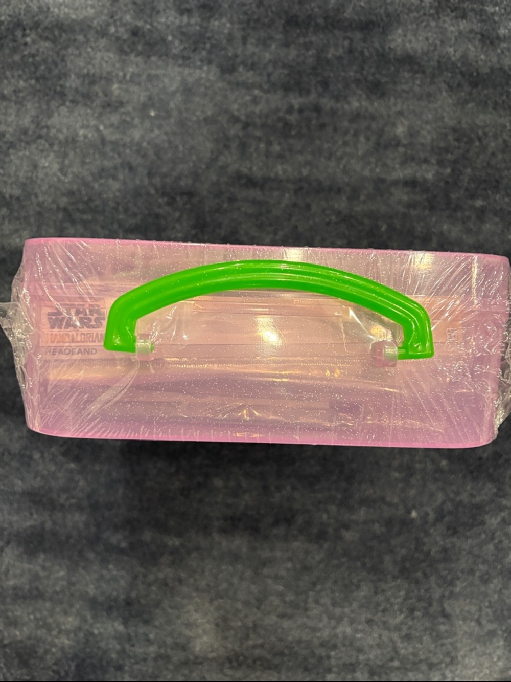 Star Wars Pink Translucent Accessory Box with Green Grogu Face - Picture 4 of 4